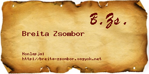 Breita Zsombor névjegykártya